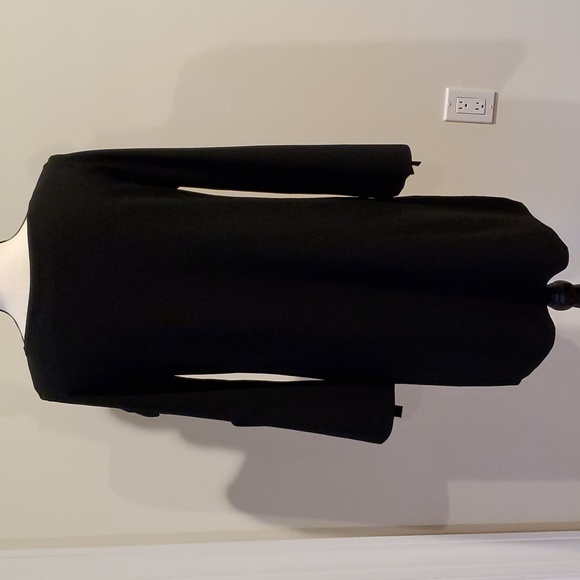 Milly Black Knitted Dress with 3-Tie Sleeves Oversized Small - Picture 3 of 8